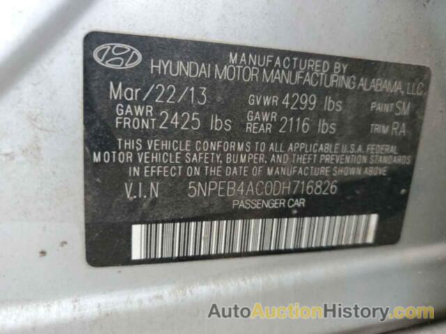 HYUNDAI SONATA GLS, 5NPEB4AC0DH716826