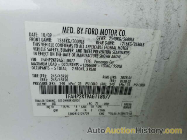 FORD TAURUS SHO, 1FAHP2KT9AG118077