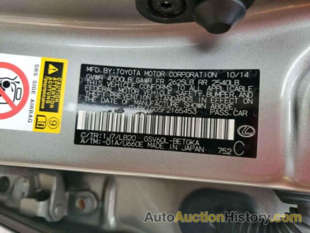 LEXUS ES350 350, JTHBK1GG5F2165453