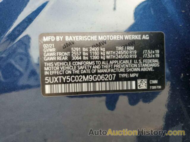 BMW X3 XDRIVE30I, 5UXTY5C02M9G06207