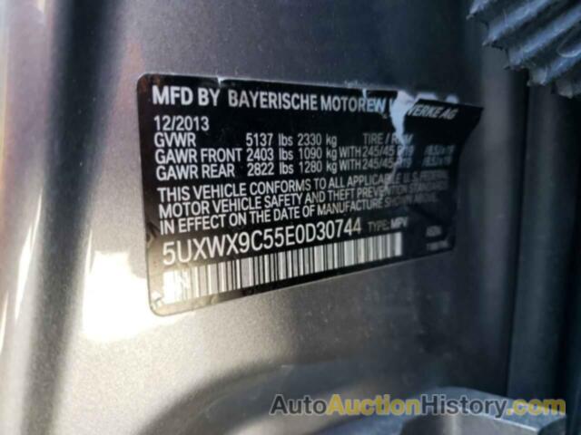 BMW X3 XDRIVE28I, 5UXWX9C55E0D30744