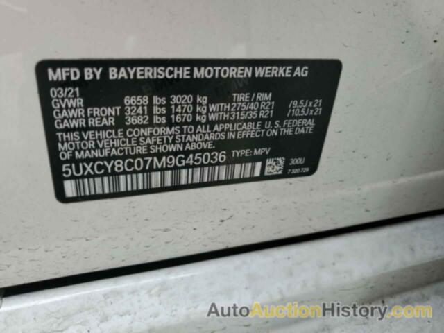 BMW X6 M50I, 5UXCY8C07M9G45036