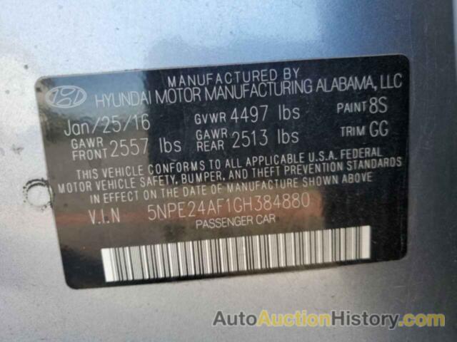 HYUNDAI SONATA SE, 5NPE24AF1GH384880