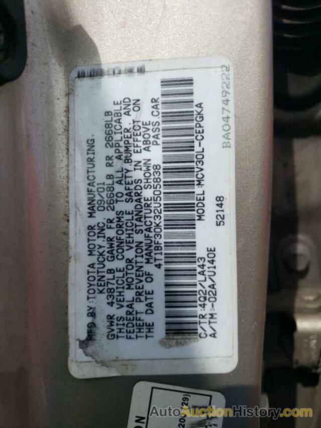 TOYOTA CAMRY LE, 4T1BF30K32U505838