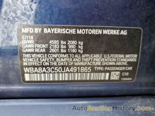 BMW 3 SERIES XI, WBA8A3C50JA491865