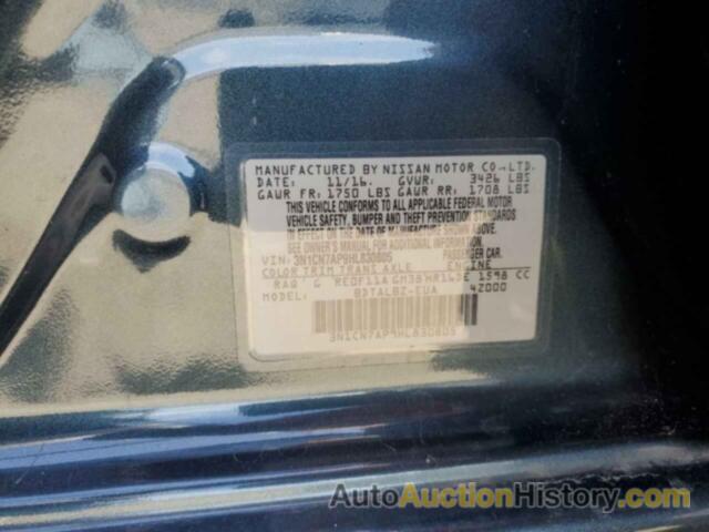 NISSAN VERSA S, 3N1CN7AP9HL830805