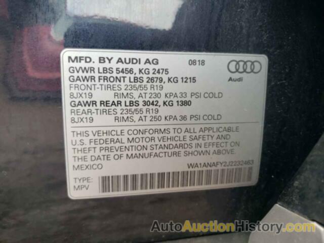 AUDI Q5 PREMIUM, WA1ANAFY2J2232463