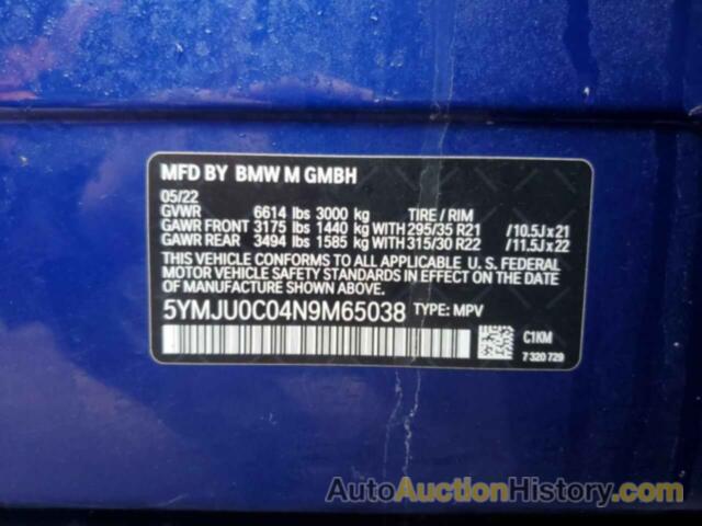 BMW X5 M, 5YMJU0C04N9M65038
