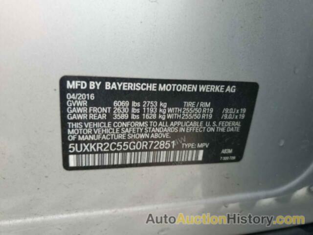 BMW X5 SDRIVE35I, 5UXKR2C55G0R72851