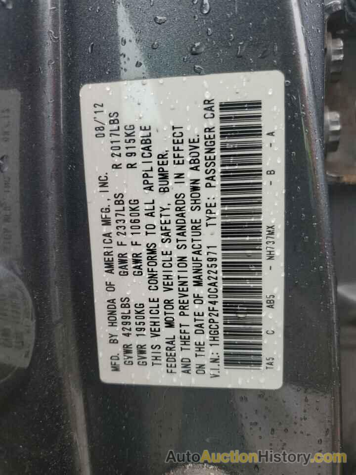 HONDA ACCORD LXP, 1HGCP2F40CA225971