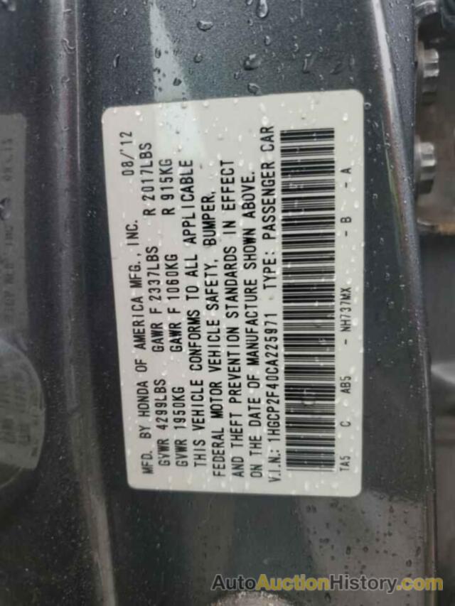 HONDA ACCORD LXP, 1HGCP2F40CA225971