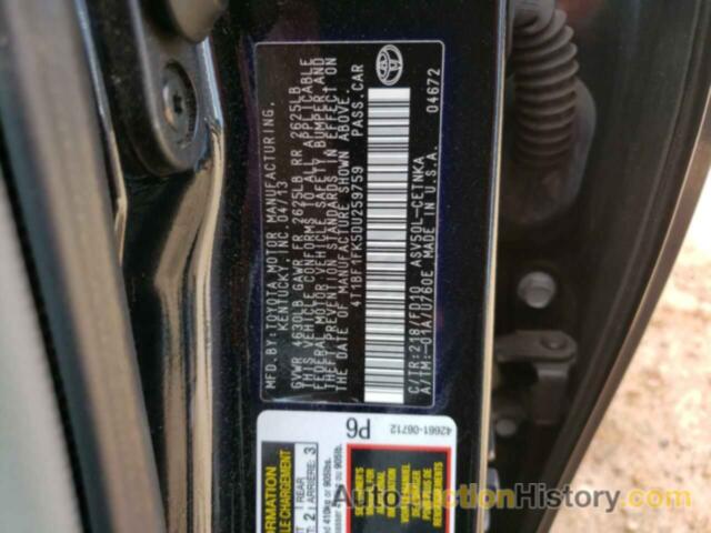 TOYOTA CAMRY L, 4T1BF1FK5DU259759