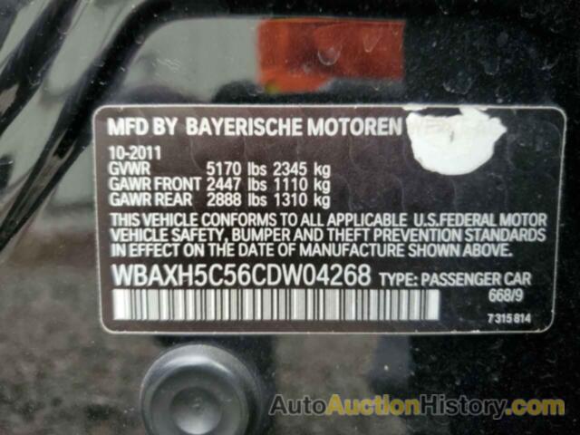 BMW 5 SERIES XI, WBAXH5C56CDW04268