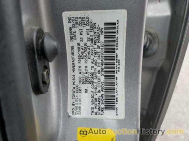 TOYOTA SEQUOIA LIMITED, 5TDBT48A81S031127