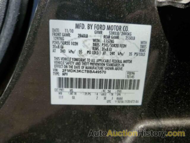 FORD EDGE LIMITED, 2FMDK3KC7BBA49570