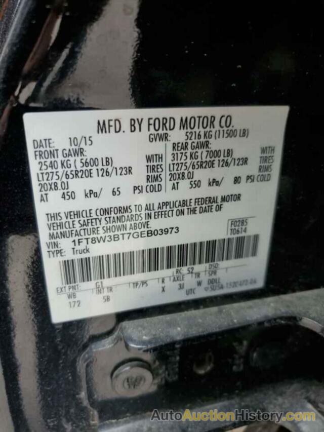 FORD F350 SUPER DUTY, 1FT8W3BT7GEB03973