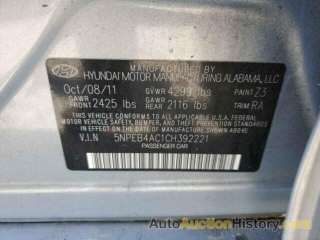 HYUNDAI SONATA GLS, 5NPEB4AC1CH392221