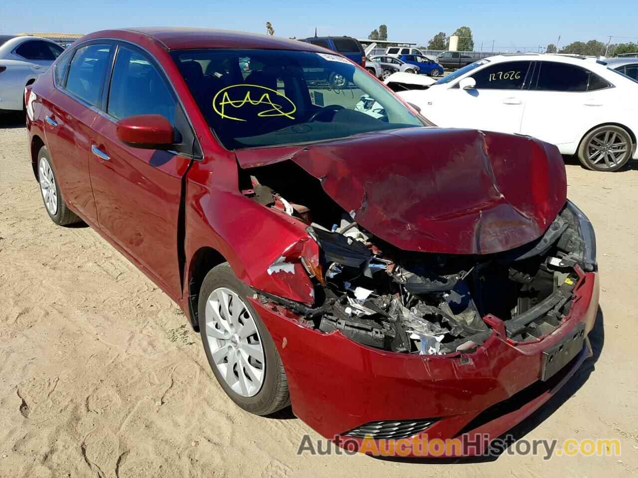 2016 NISSAN SENTRA S, 3N1AB7AP8GL651475