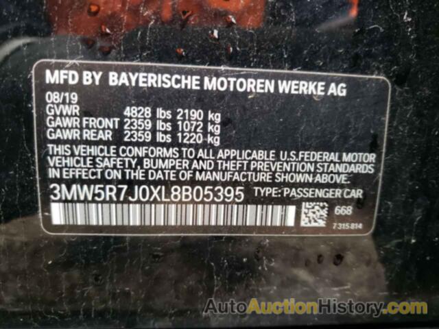 BMW 3 SERIES, 3MW5R7J0XL8B05395