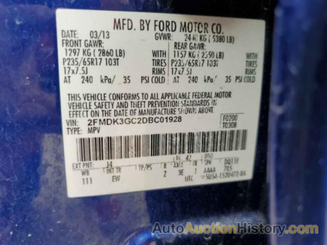 FORD EDGE SE, 2FMDK3GC2DBC01928