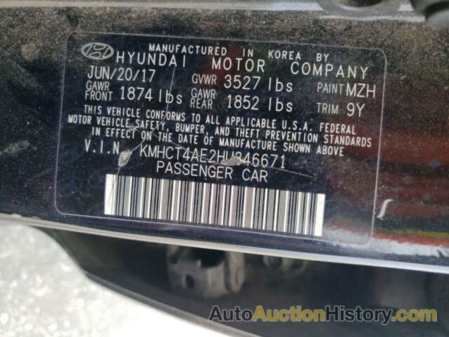 HYUNDAI ACCENT SE, KMHCT4AE2HU346671