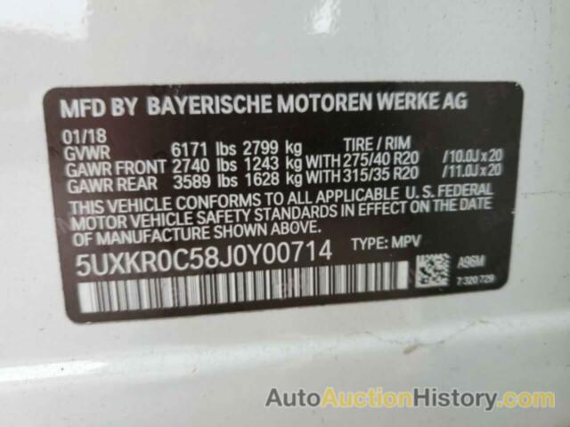 BMW X5 XDRIVE35I, 5UXKR0C58J0Y00714