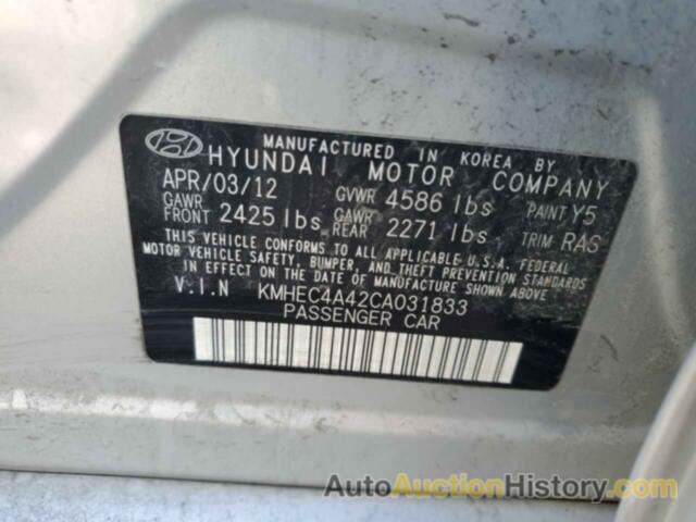 HYUNDAI SONATA HYBRID, KMHEC4A42CA031833