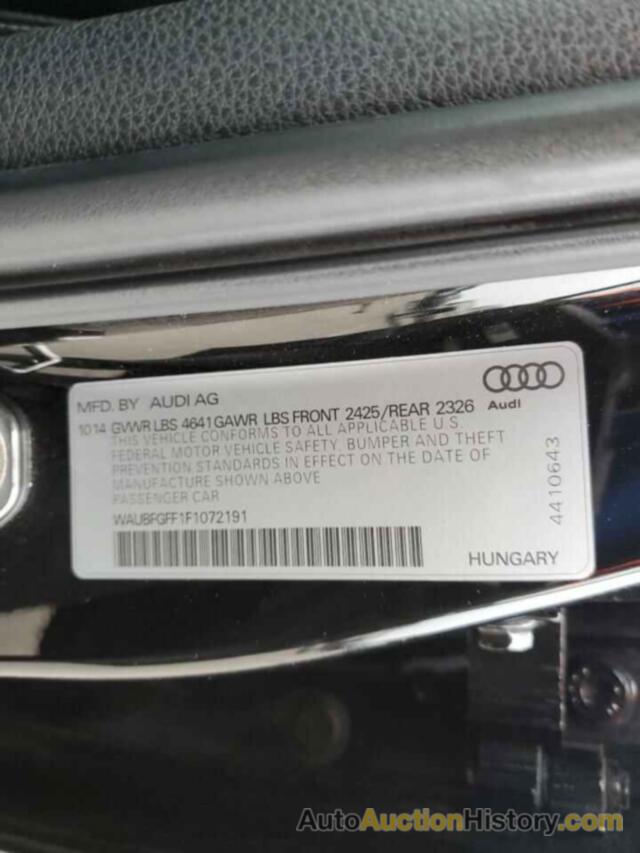 AUDI S3 PREMIUM PLUS, WAUBFGFF1F1072191