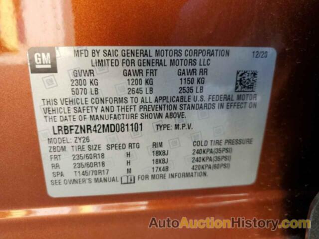 BUICK ENVISION ESSENCE, LRBFZNR42MD081101