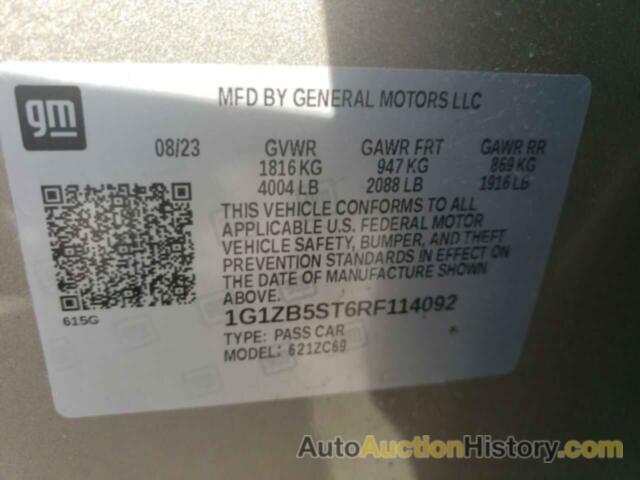 CHEVROLET MALIBU LS, 1G1ZB5ST6RF114092