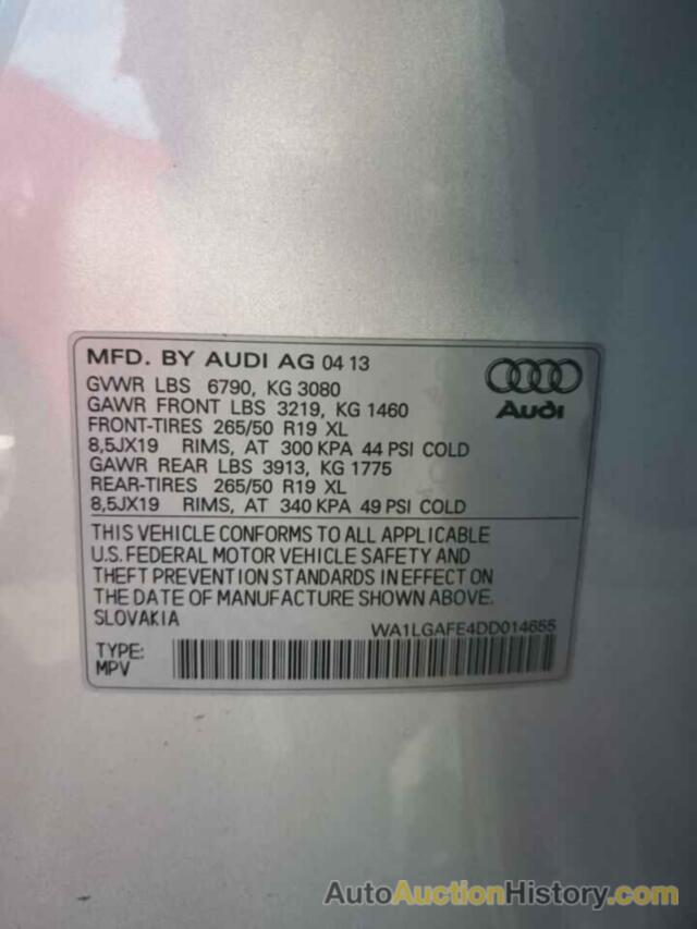 AUDI Q7 PREMIUM PLUS, WA1LGAFE4DD014655