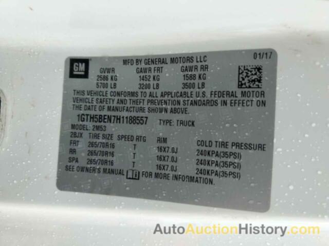 GMC CANYON, 1GTH5BEN7H1188557