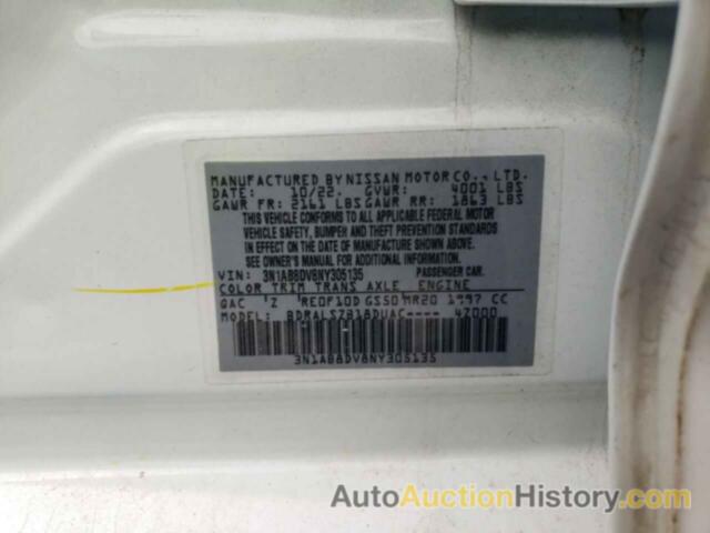 NISSAN SENTRA SR, 3N1AB8DV8NY305135