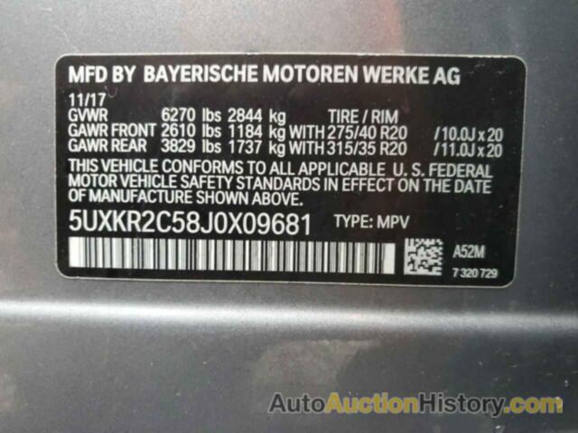 BMW X5 SDRIVE35I, 5UXKR2C58J0X09681