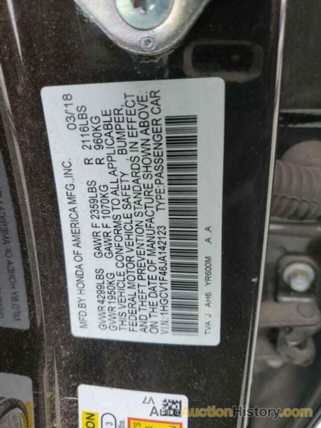 HONDA ACCORD EX, 1HGCV1F46JA142123