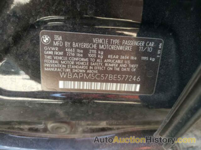 BMW 3 SERIES I, WBAPM5C57BE577246