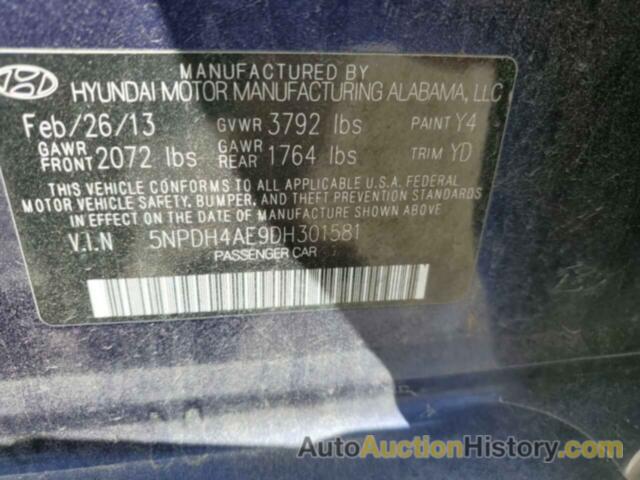 HYUNDAI ELANTRA GLS, 5NPDH4AE9DH301581