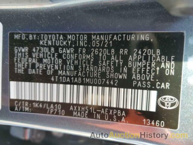 TOYOTA AVALON LIMITED, 4T1DA1AB1MU007442