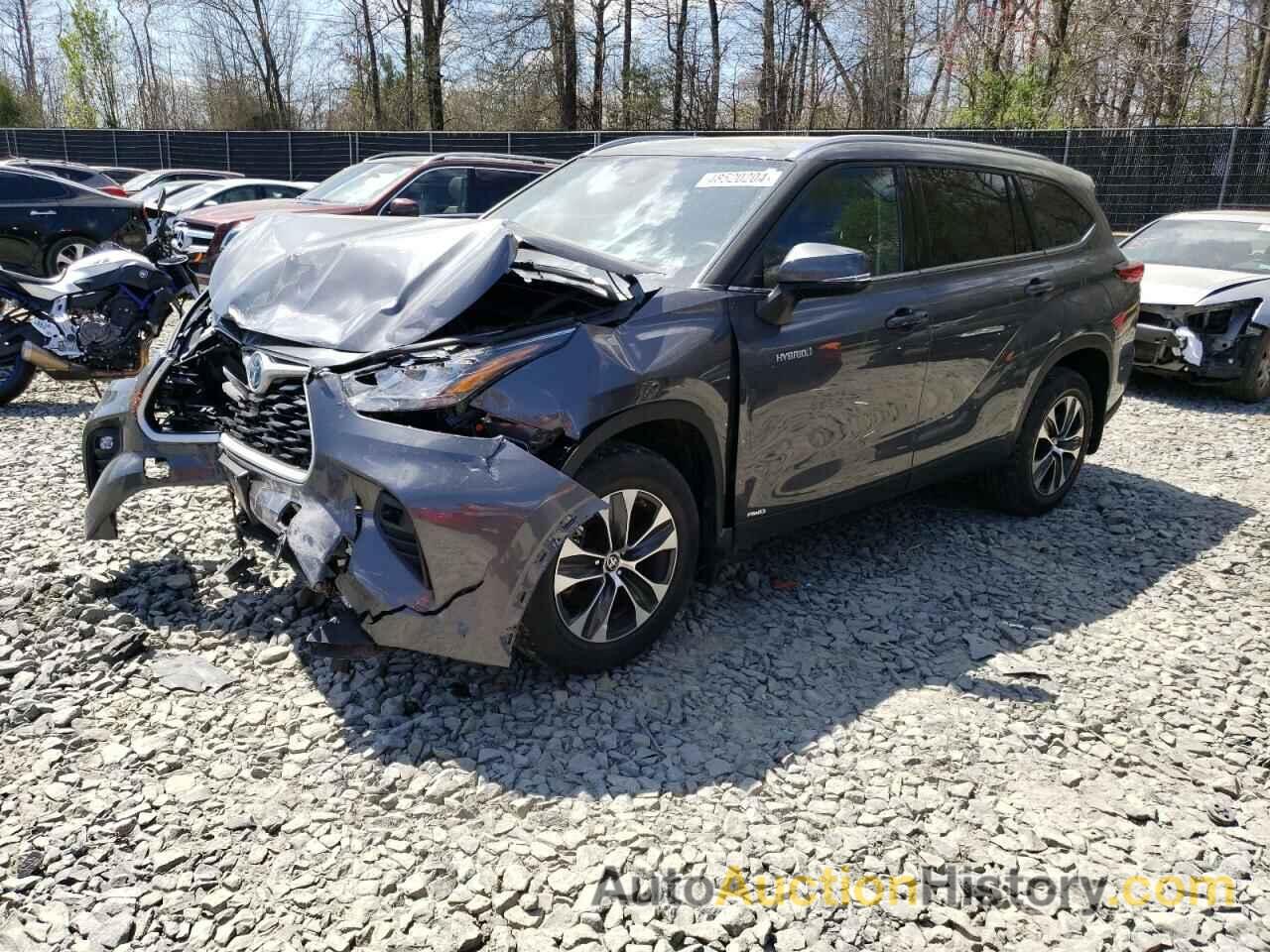 TOYOTA HIGHLANDER HYBRID XLE, 5TDHBRCH1LS501466