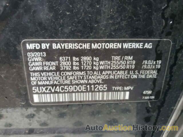 BMW X5 XDRIVE35I, 5UXZV4C59D0E11265