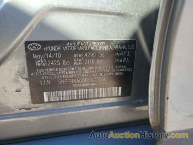 HYUNDAI SONATA GLS, 5NPEB4AC8BH073560