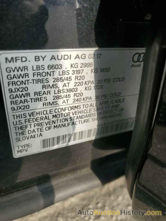 AUDI Q7 PREMIUM PLUS, WA1LAAF71HD047153