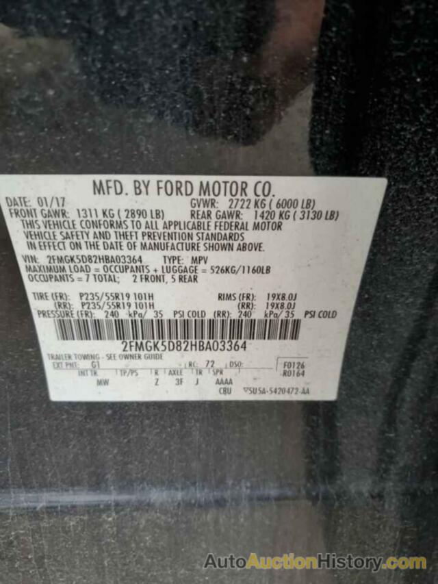 FORD FLEX LIMITED, 2FMGK5D82HBA03364