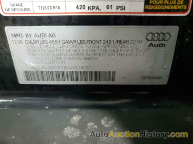 AUDI A3 PREMIUM PLUS, WAUKJAFM1BA081820