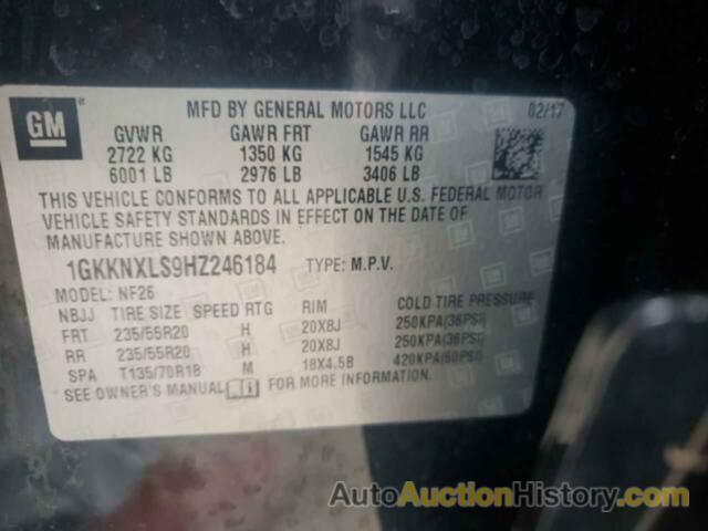 GMC ACADIA DEN DENALI, 1GKKNXLS9HZ246184