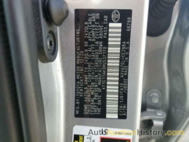 TOYOTA CAMRY LE, 4T1C11AK9MU537170