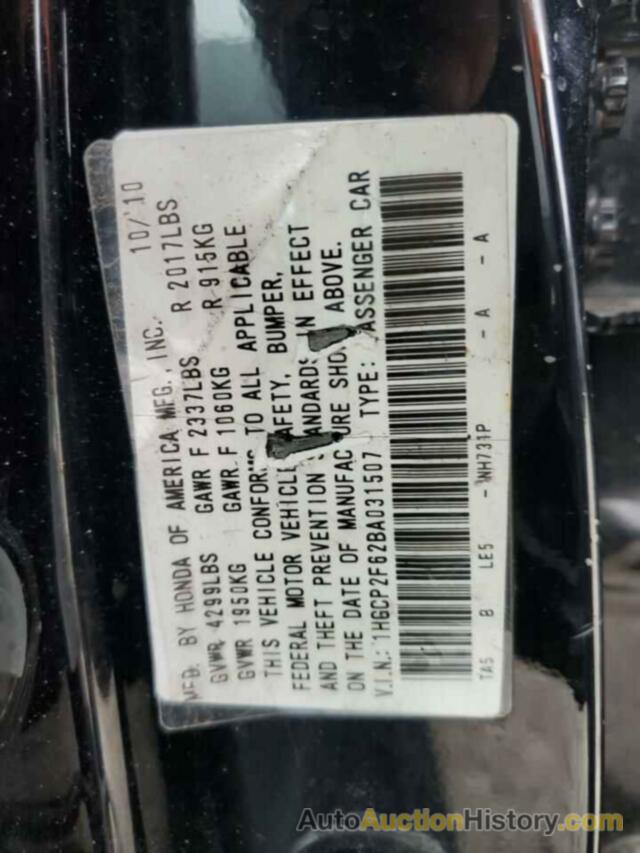 HONDA ACCORD SE, 1HGCP2F62BA031507