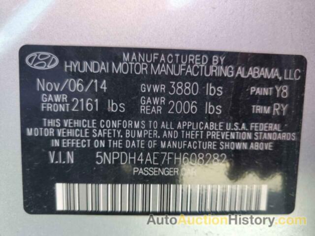 HYUNDAI ELANTRA SE, 5NPDH4AE7FH608282