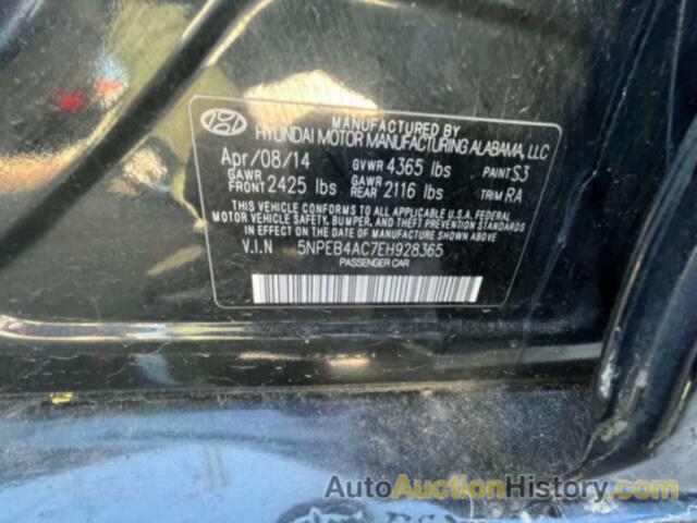 HYUNDAI SONATA GLS, 5NPEB4AC7EH928365