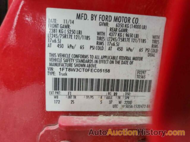 FORD F350 SUPER DUTY, 1FT8W3CT0FEC05158